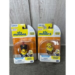 Minions Vive Le Minion & Bored Silly Stuart Action Figure Set Thinkway Toys